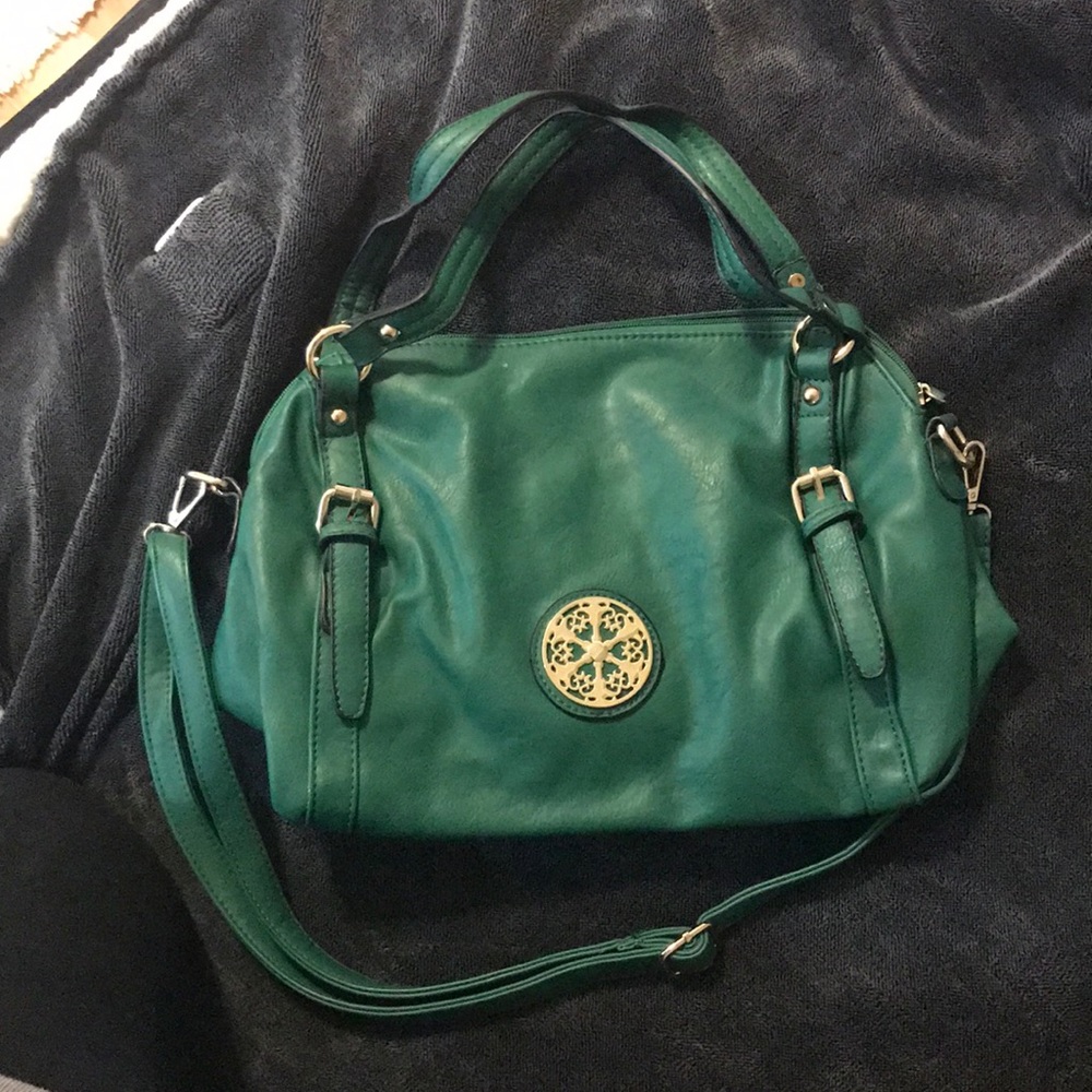 Gently used green purse